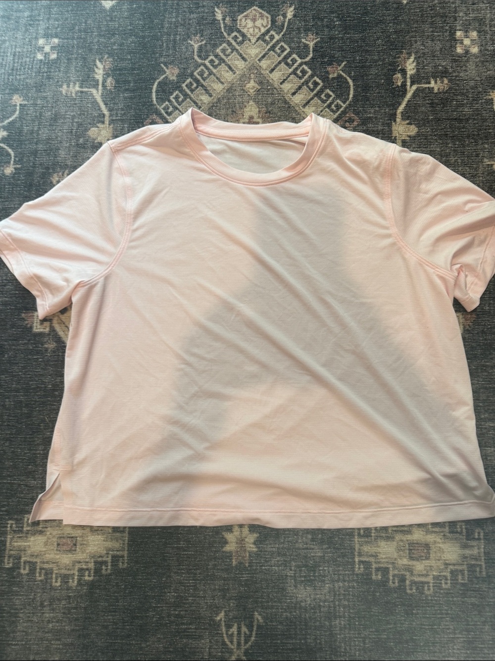 lululemon athletica Pale Pink Performance Tee